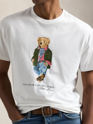 T-Shirt aus Baumwolle mit Polobear-Print