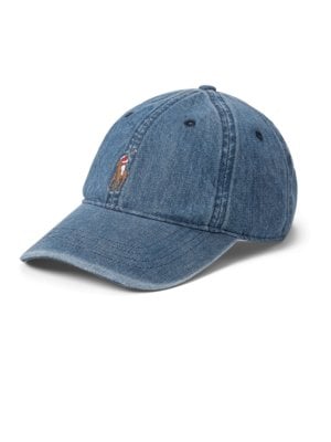 Cap in Denim-Qualität aus Baumwolle mit Logo-Stickerei