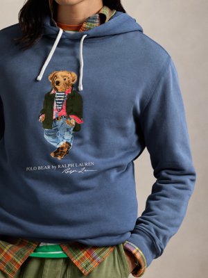 Hoodie aus einem Baumwollgemisch mit Polo-Bear-Print