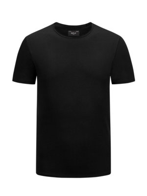 Leichtes-T-Shirt-mit-Rückennaht-und-O-Neck