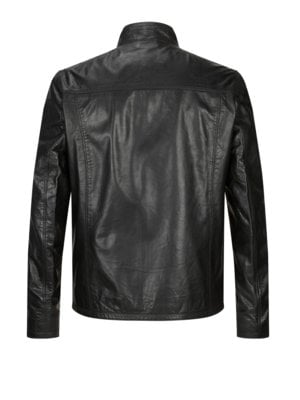 Leichte Lederjacke in Biker-Optik