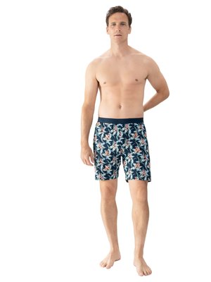 Pyjama-Shorts mit Allover-Print und Stretchanteil