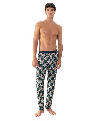 Pyjama-Hose mit Allover-Print und Stretchanteil