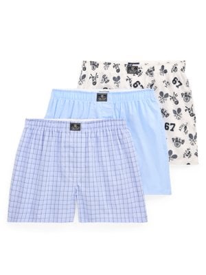 3er Pack Boxershorts aus Baumwolle mit Label-Aufnäher