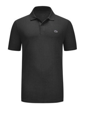 Stretch-Poloshirt Waffelpiqué DH5522 mit Krokodil-Stickerei, Regular Fit