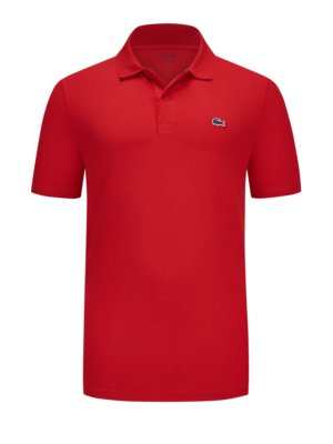 Stretch-Poloshirt Waffelpiqué DH5522 mit Krokodil-Stickerei, Regular Fit