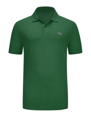 Stretch-Poloshirt Waffelpiqué DH5522 mit Krokodil-Stickerei, Regular Fit