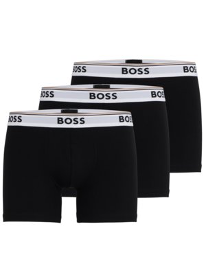 3er Pack Boxer-Trunks mit Label-Bund