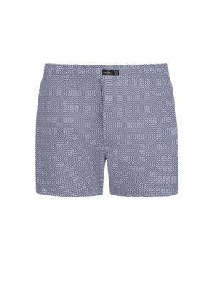 Boxershorts mit Allover-Muster und Logo-Aufnäher