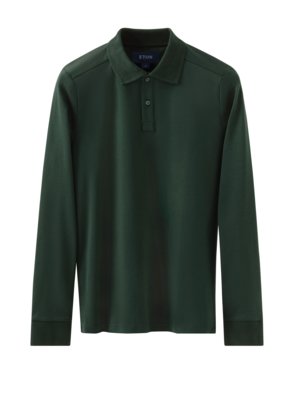 Langarm-Poloshirt in Jersey-Qualität