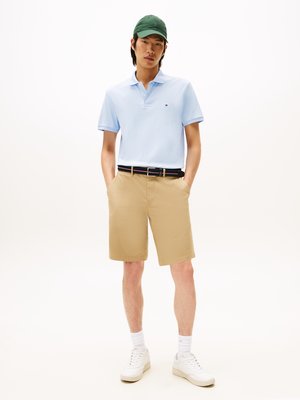 Jersey-Poloshirt mit kleiner Logo-Stickerei, Regular Fit