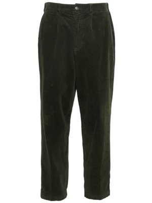 Cordhose mit Stretchanteil und Dehnbundeinsätzen, Relaxed Fit