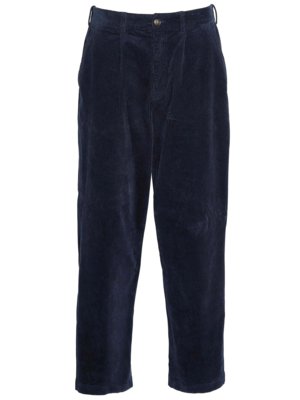 Cordhose mit Stretchanteil und Dehnbundeinsätzen, Relaxed Fit