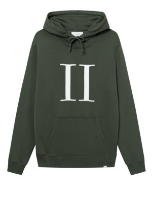 Hoodie aus Baumwolle mit Bouclé-Stickerei