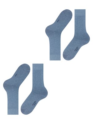 2er-Pack Socken HAPPY aus langlebiger Kompakt-Baumwolle