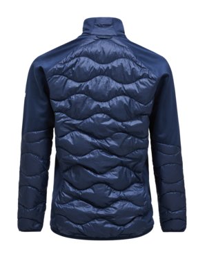 Hybride Steppjacke mit Daunenfüllung und Softshell-Akzenten