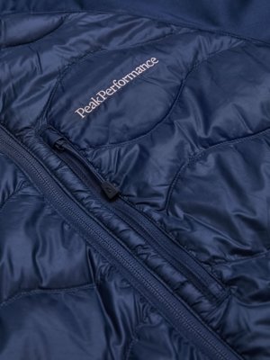 Hybride Steppjacke mit Daunenfüllung und Softshell-Akzenten