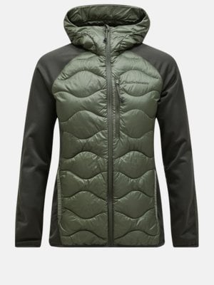 Hybride Steppjacke mit Daunenfüllung und Softshell-Akzenten