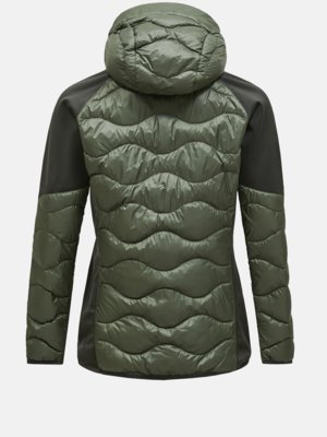 Hybride Steppjacke mit Daunenfüllung und Softshell-Akzenten