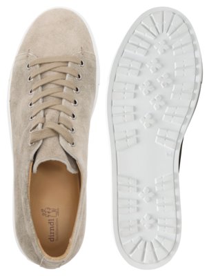 Trachten-Sneaker aus softem Antik-Bockleder