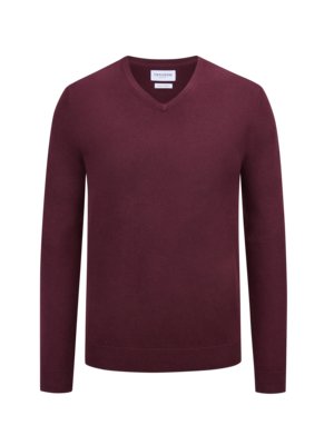 Melierter Pullover mit Kaschmir