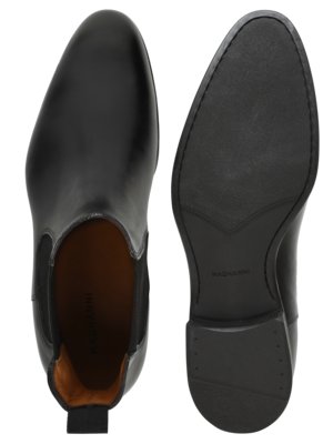 Chelsea Boots aus Glattleder mit rutschfester Sohle