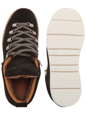 Robuste Schnürstiefel aus Leder mit rutschfester profilsohle