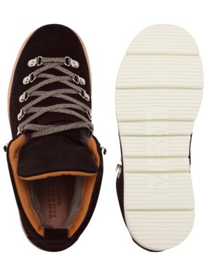 Robuste Schnürstiefel aus Leder mit rutschfester profilsohle