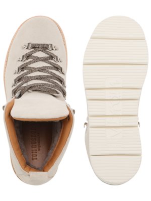 Robuste Schnürstiefel aus Leder mit rutschfester profilsohle