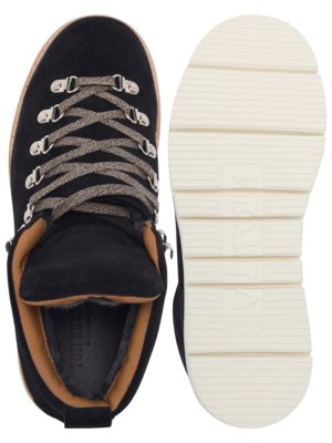 Robuste Schnürstiefel aus Leder mit rutschfester profilsohle