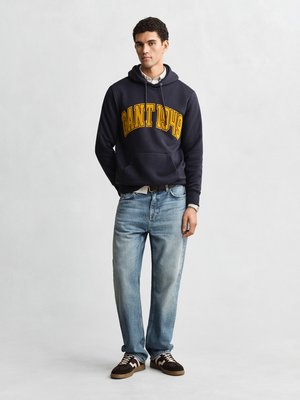 Hoodie aus einem Baumwoll-Mix mit Label-Schriftzug