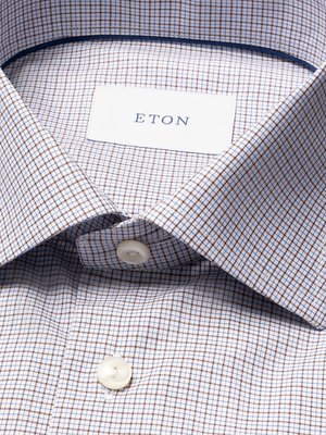 Twill-Hemd aus Bio-Baumwolle mit Karomuster, Contemporary Fit