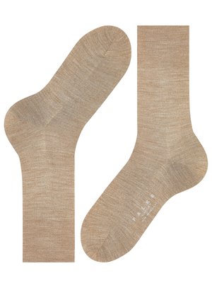 Glatte Socken Airport mit klimaregulierender Merinowolle