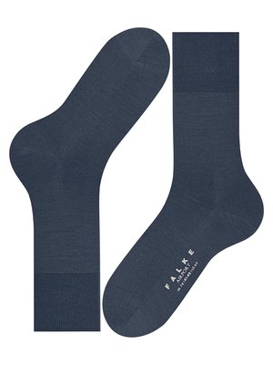 Glatte Socken Airport mit klimaregulierender Merinowolle
