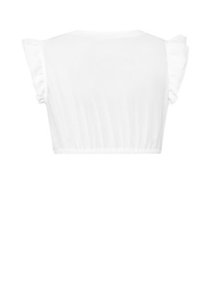 Chiffon-Dirndlbluse mit Flügelarm