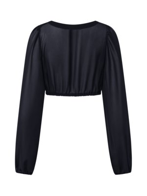 Knöpfbare Chiffon-Dirndlbluse Hanny mit langem Arm