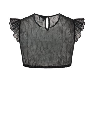 Chiffon-Dirndlbluse Cleo mit Flügelärmeln