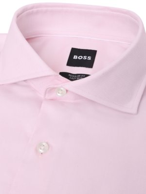 Businesshemd in Twill-Qualität mit Haifischkragen, Regular Fit