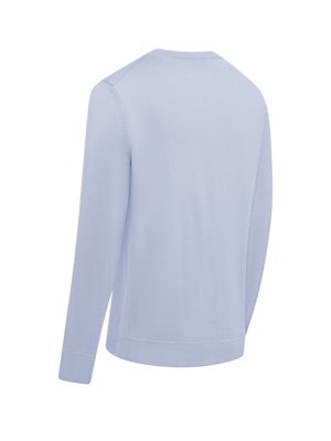 Leichter Pullover aus Baumwolle mit Label-Schriftzug