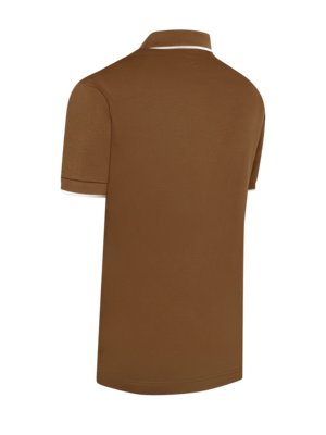 Poloshirt aus merzerisierter Baumwolle, Slim Fit