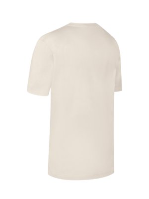 Rundhals-T-Shirt aus merzerisierter Baumwolle