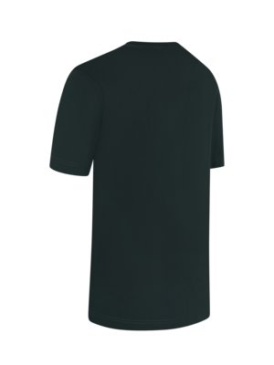 Rundhals-T-Shirt aus merzerisierter Baumwolle