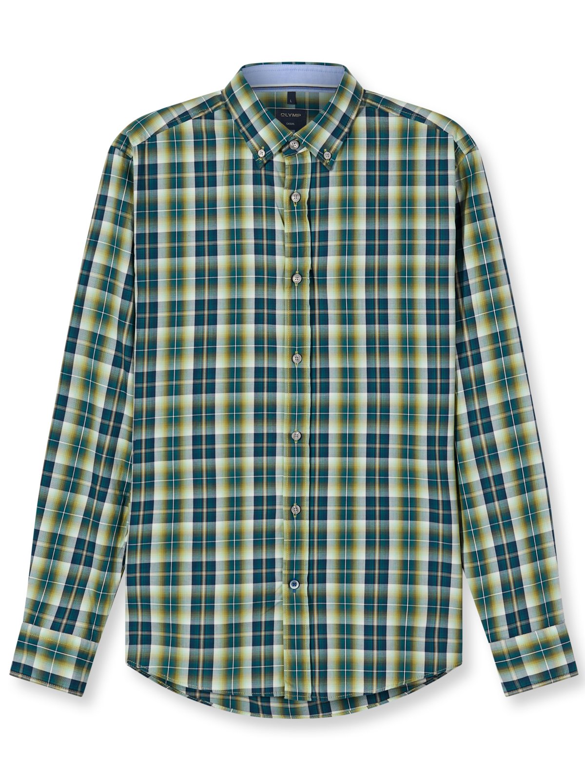 OLYMP Casual, Regular Fit, Baumwollhemd mit Tartanmuster in S