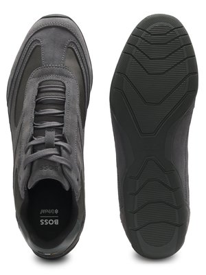 Runner-Sneaker Jaylen aus einem Wildleder-Mesh-Mix