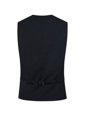 Anzugweste aus Schurwolle mit feiner Struktur, Slim Fit