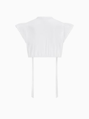 Hochgeschlossene Dirndlbluse Jella mit Flügelarm