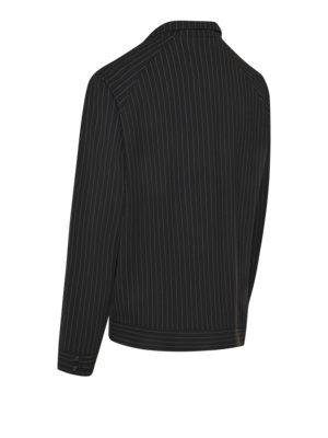 Blouson mit Nadelstreifen aus einem elastischem Woll-Mix