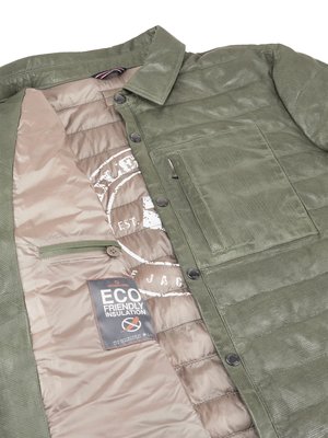 Gefütterte Steppjacke MSBenny aus weichem Lammleder