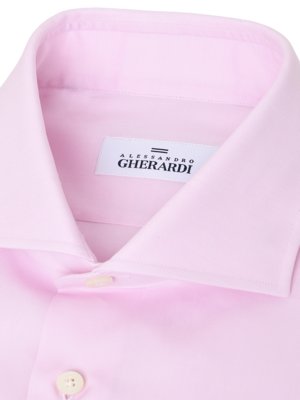 Leichtes Twill-Hemd aus Baumwolle mit Haifischkragen, Regular FIt