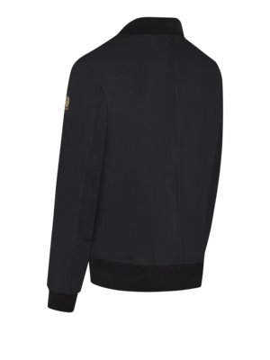 Glatter Blouson Carrier mit Logo-Patch am Arm